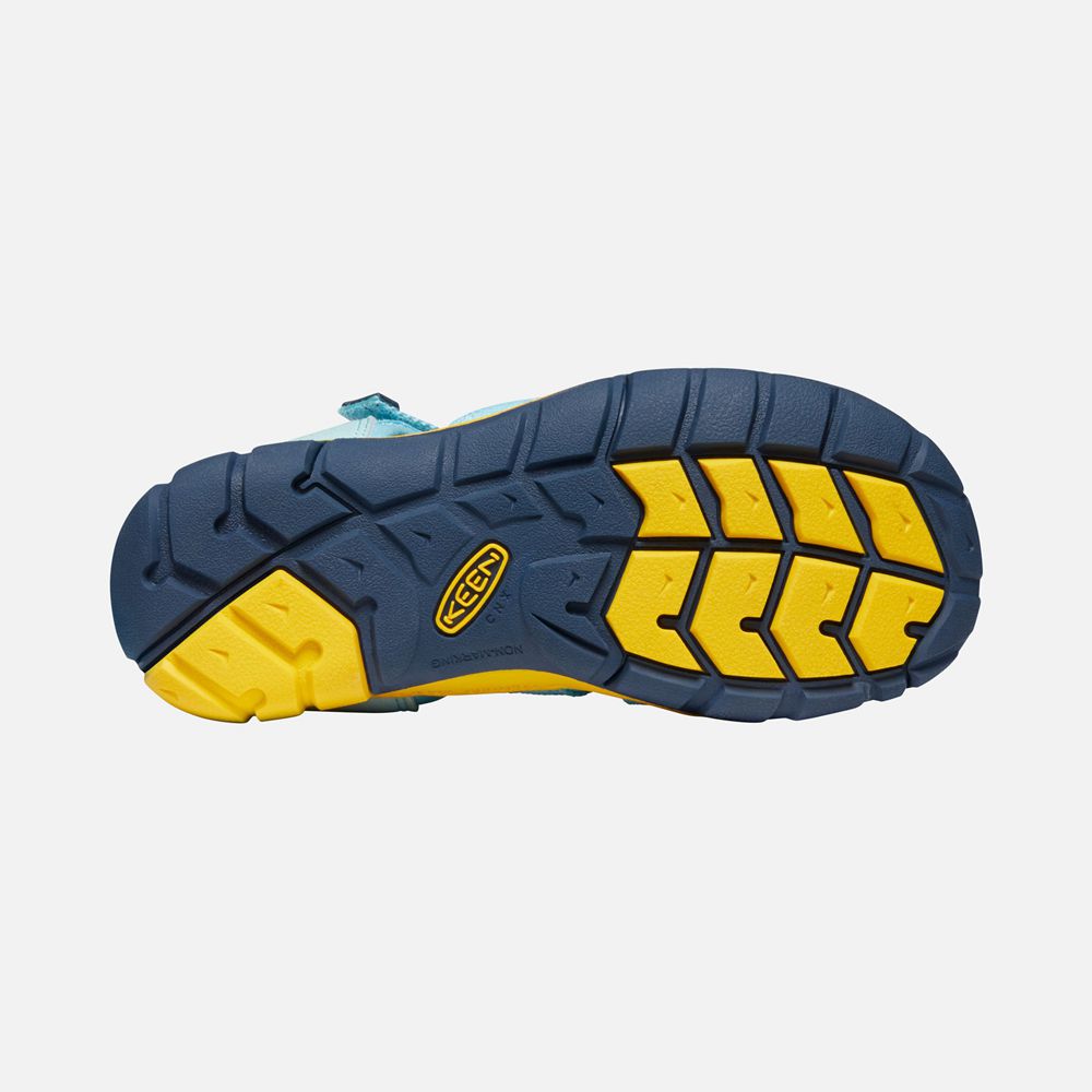 Sandales Keen Enfant Bleu/Jaune | Seacamp Ii Cnx | TGRIM-0842